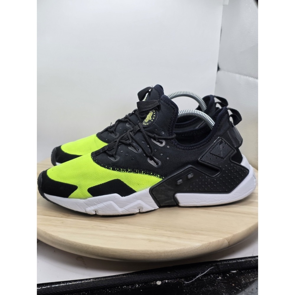 Men's Size 8.5 - Nike Air Huarache Drift Black Volt AH7334-700 Basketball Yellow